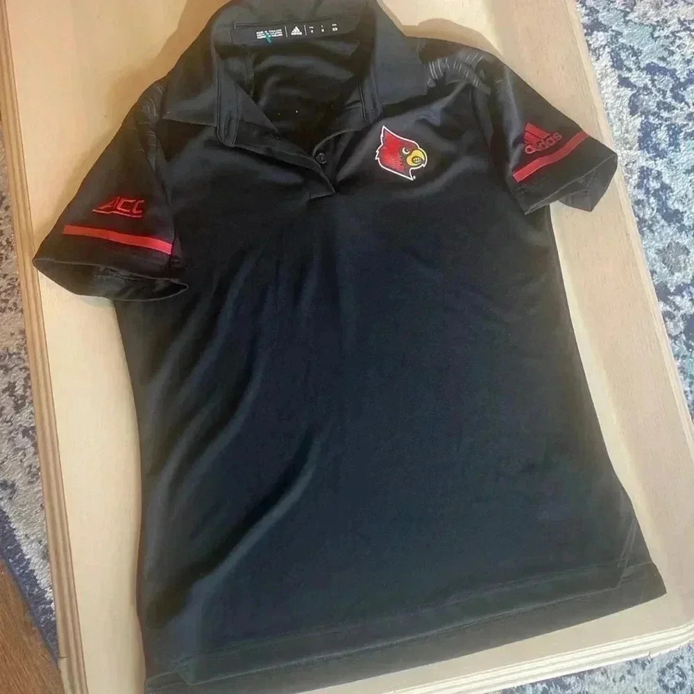 Womens adidas Louisville cardinals polo size medium
